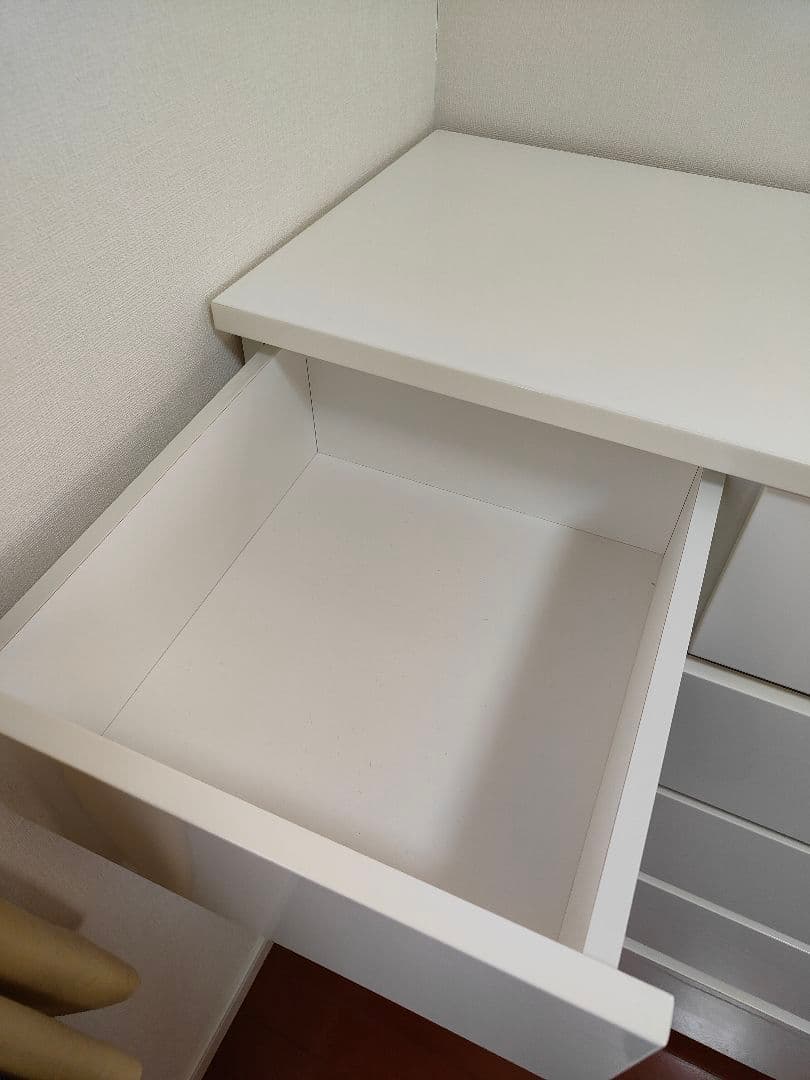 【美品】ホワイト 5段チェスト