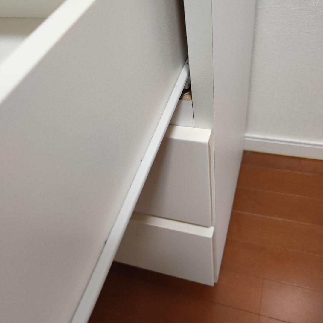 【美品】ホワイト 5段チェスト