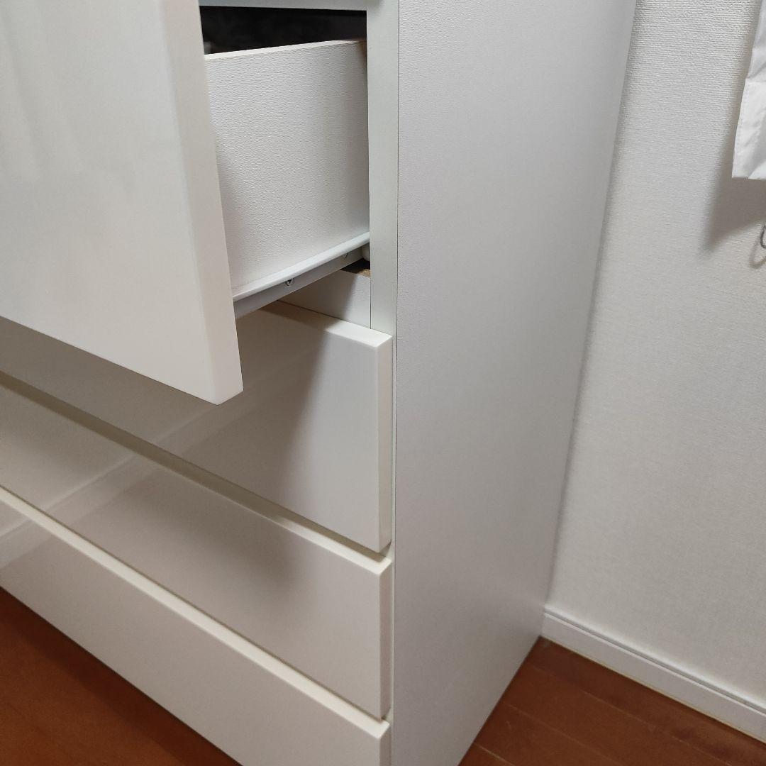 【美品】ホワイト 5段チェスト