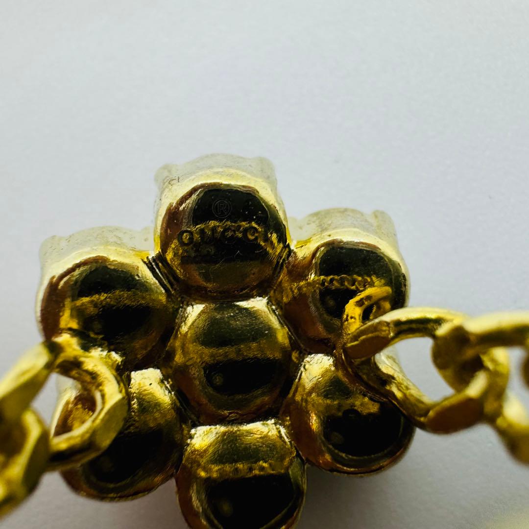 ✨GUCCI✨グッチ✨パール✨花型✨GGマーク✨リング✨