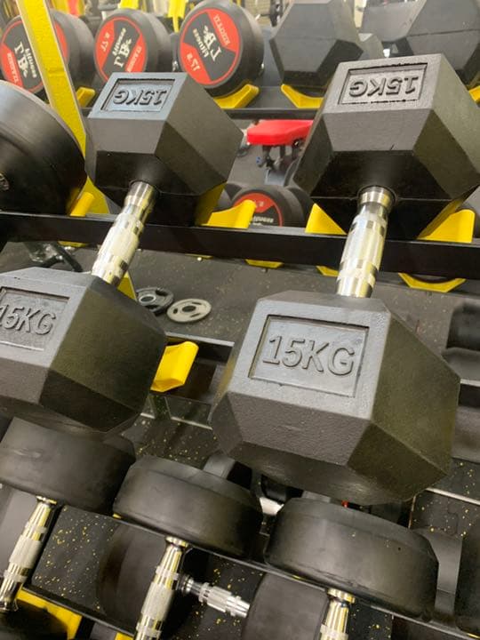 ラバーヘックス  ダンベル　60kg 2個