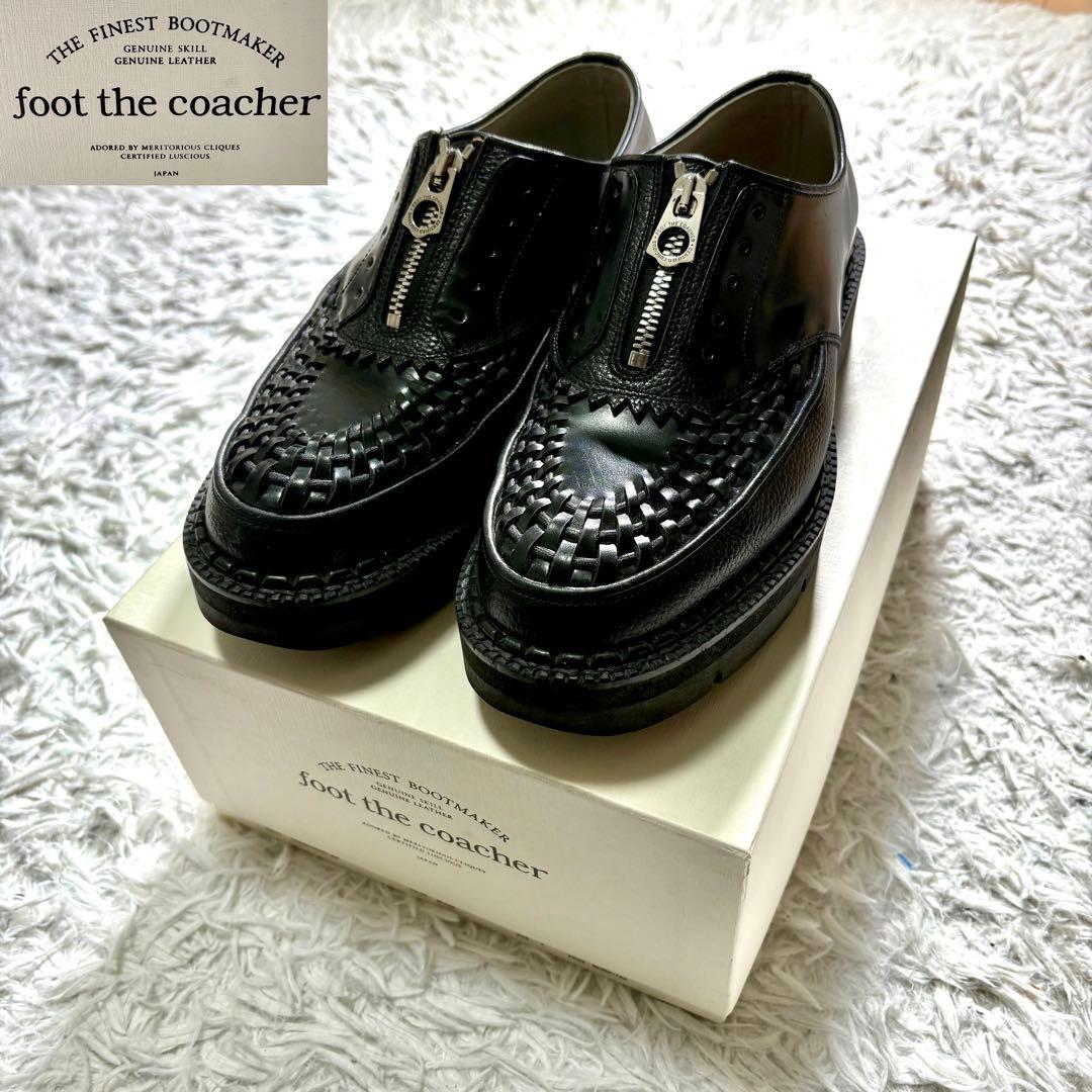 【美品】フットザコーチャー　CHAOS FRONT ZIP レザー　シューズ　7