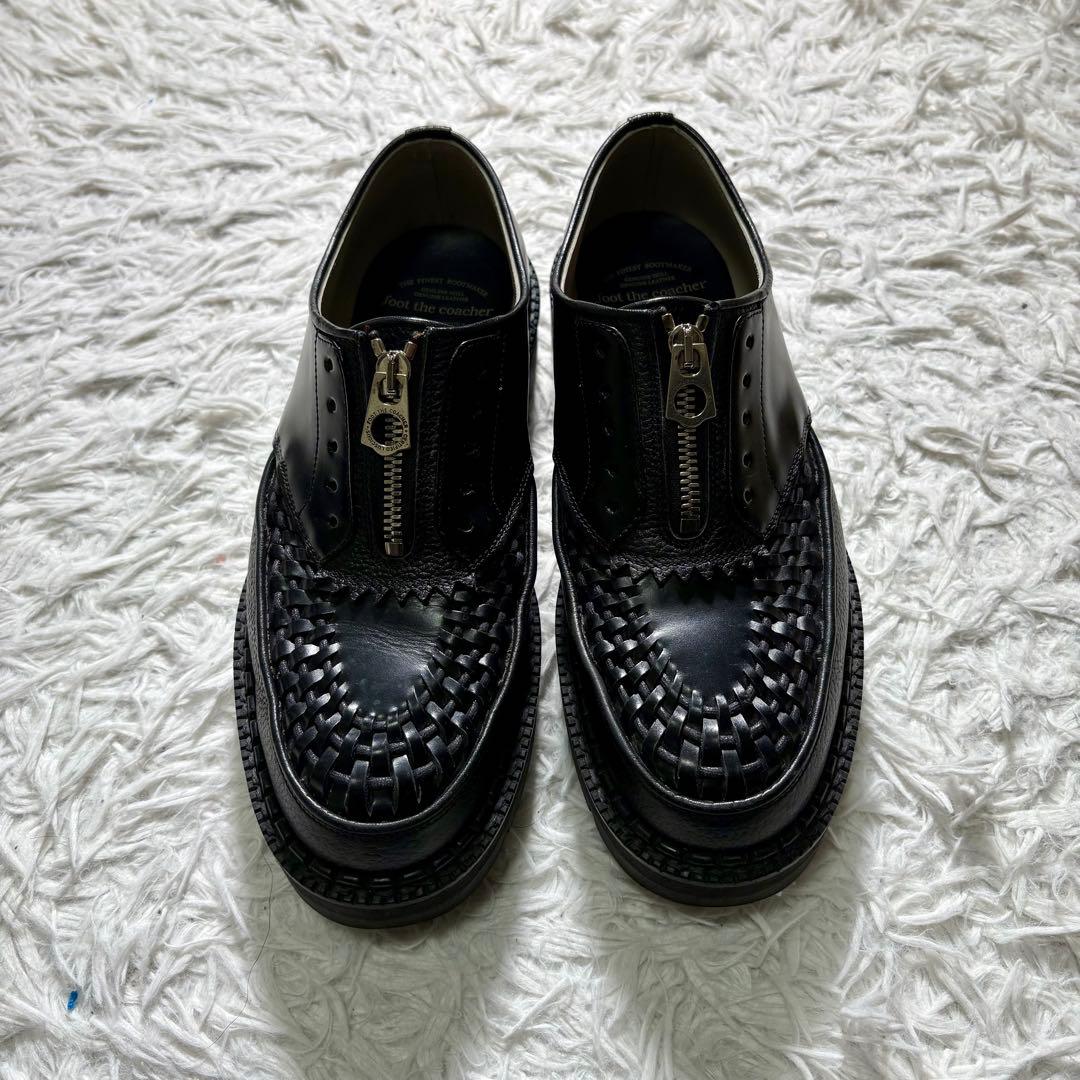 【美品】フットザコーチャー　CHAOS FRONT ZIP レザー　シューズ　7