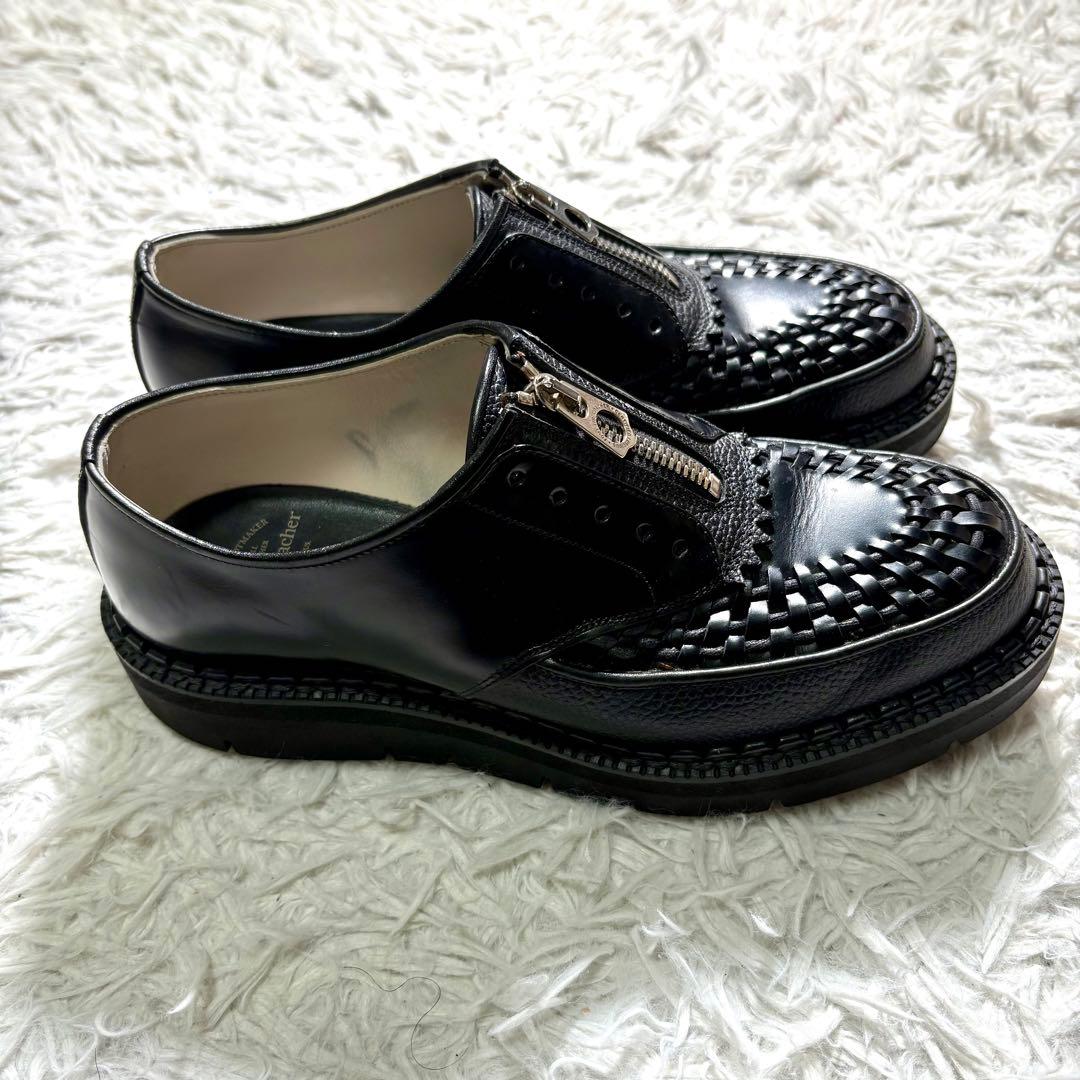 【美品】フットザコーチャー　CHAOS FRONT ZIP レザー　シューズ　7