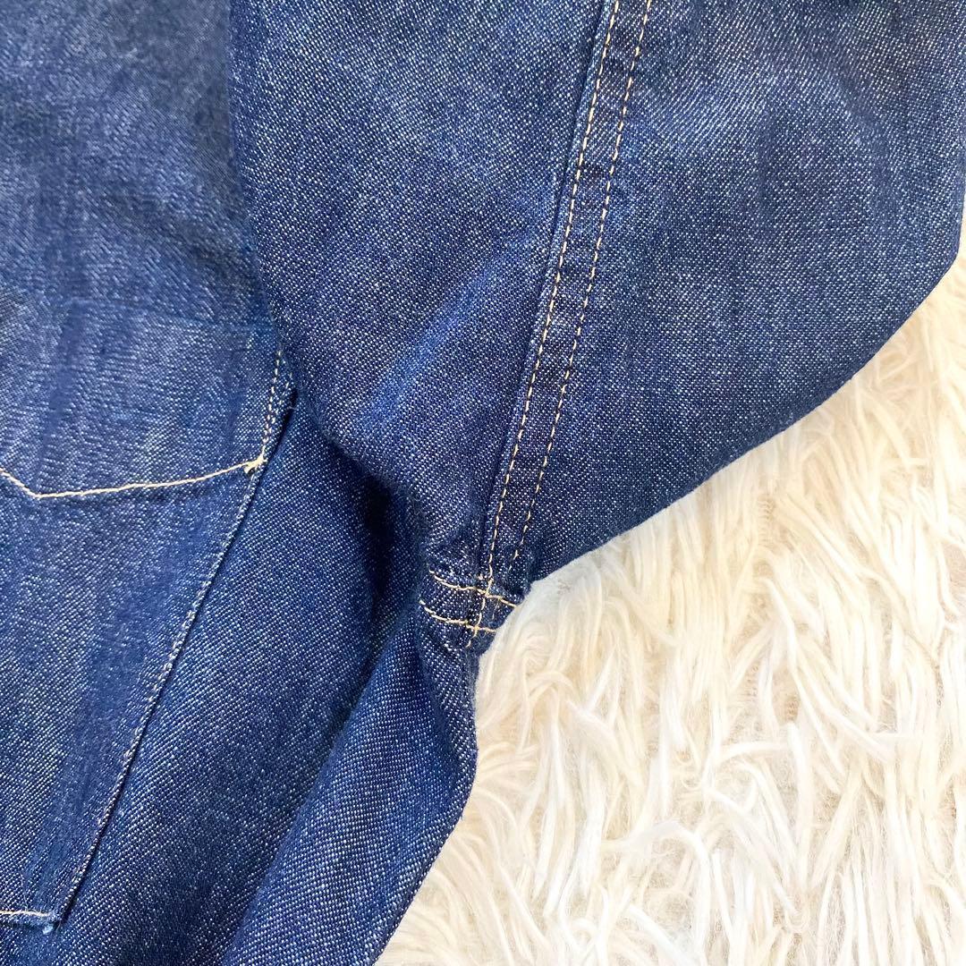 【美品】ローレンラルフローレン　デニム　シャツワンピース　大きい　インディゴ