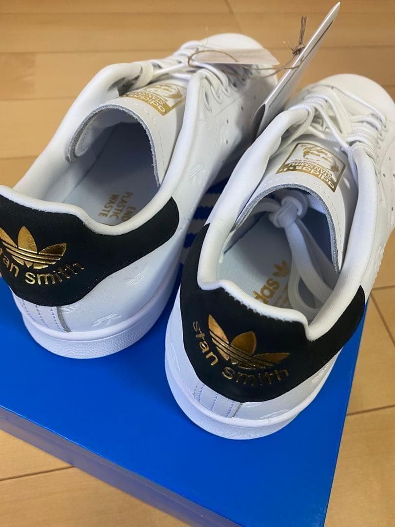天然皮革✨新品✨【送料無料】スタンスミス 23.5 adidasゴールド　本革