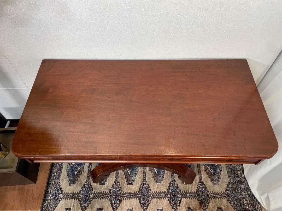 Coco　マホガニー アンティーク ゲームテーブル フォールディング