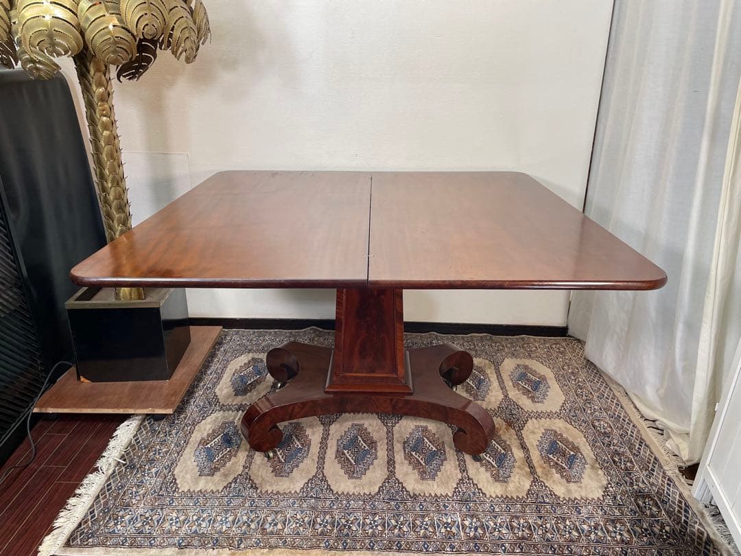 Coco　マホガニー アンティーク ゲームテーブル フォールディング