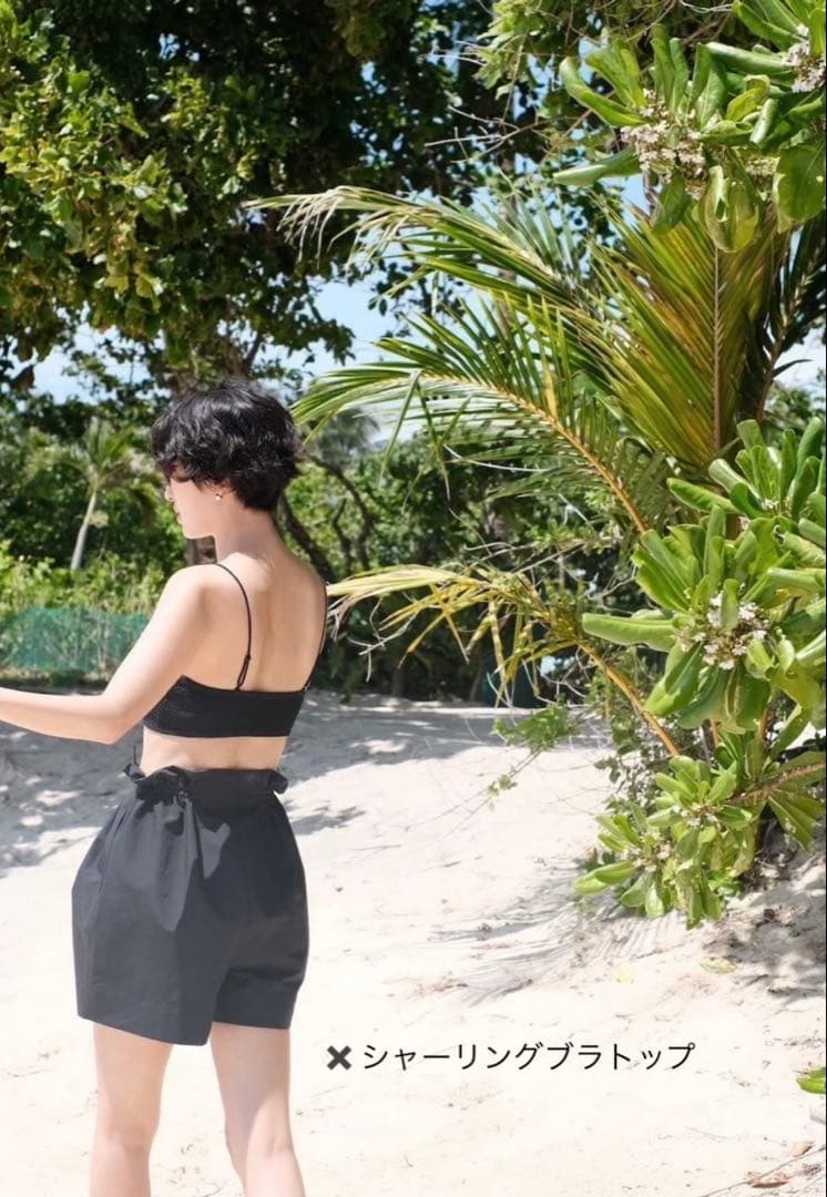 タグ付き Nalaハイウエストショートパンツ