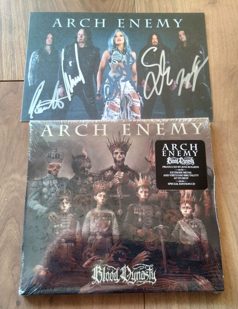 ARCH ENEMY アーチ・エネミー Blood Dynasty サイン入り