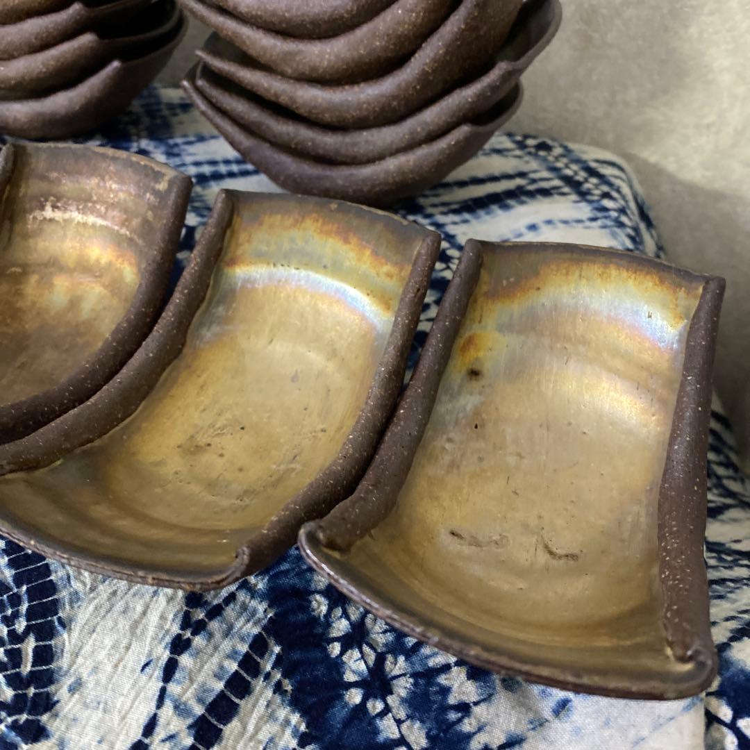 人気作家！　仁平　内銀彩　向付　小鉢　皿　高級和食器