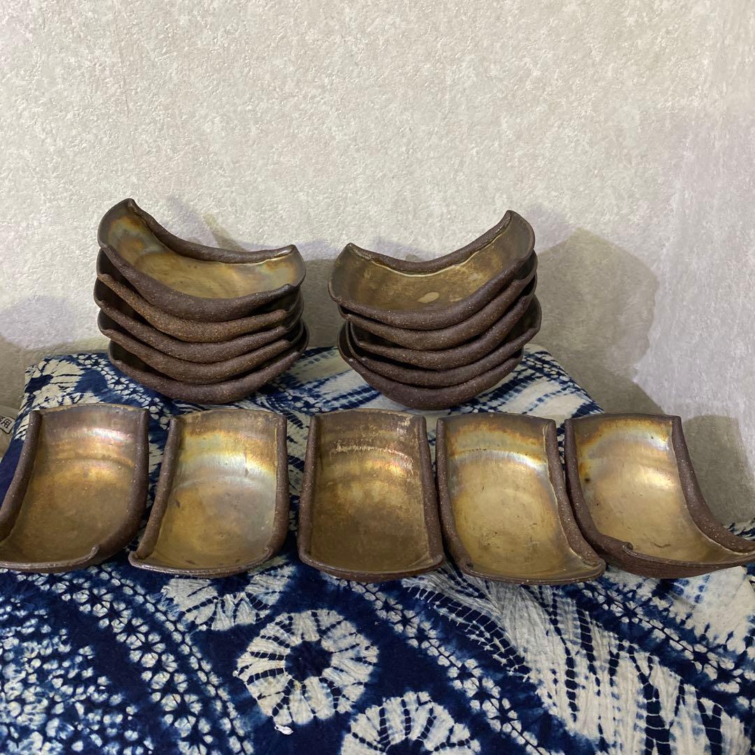 人気作家！　仁平　内銀彩　向付　小鉢　皿　高級和食器