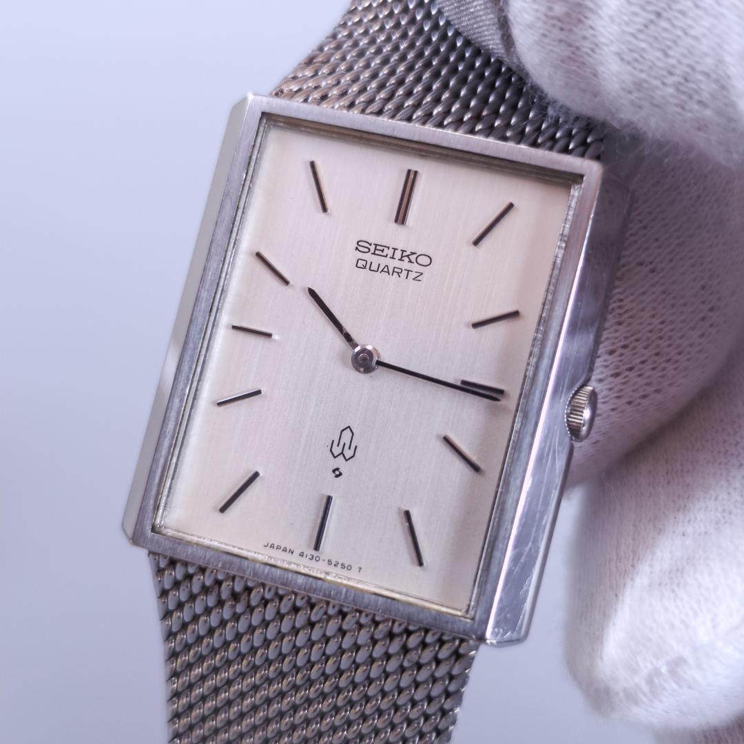 SEIKO 昭和期 スクエアケース クォーツ 4130-5250