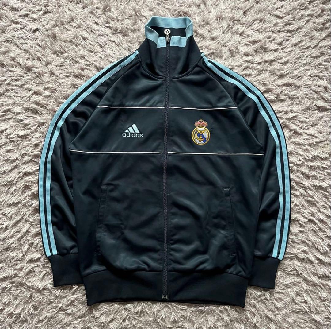 と*イ様 00s adidas トラックジャケット 万国旗タグ レアルマドリード