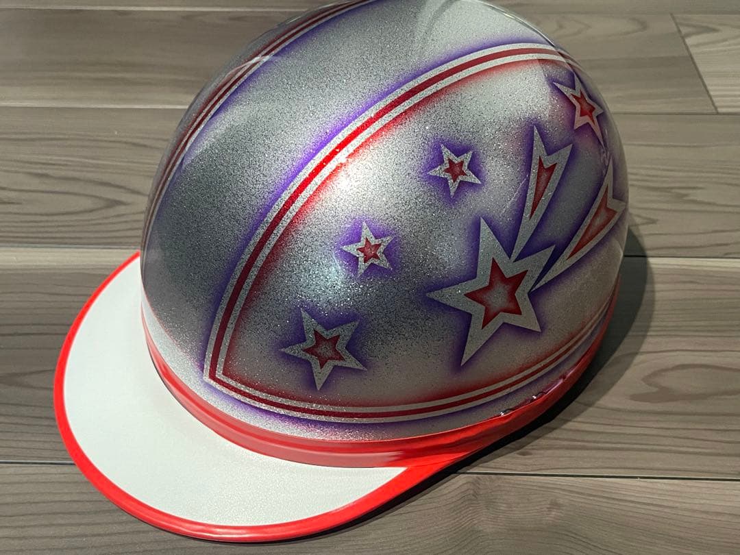 星 コルク半 ヘルメット 旧車會 暴走族 三段シート ロケットカウル