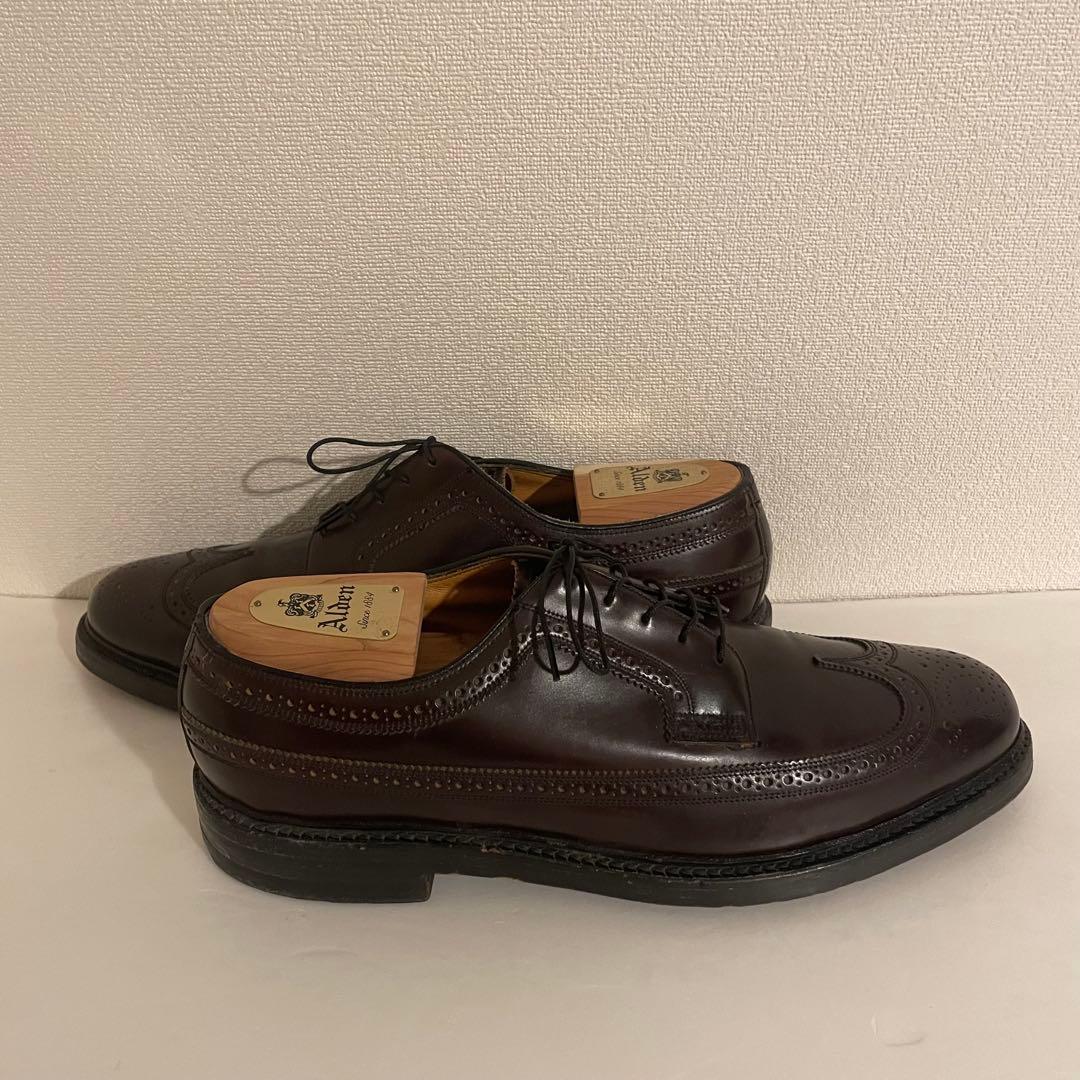 美品 フローシャイム インペリアル コードバン ウイングチップ US10.5D