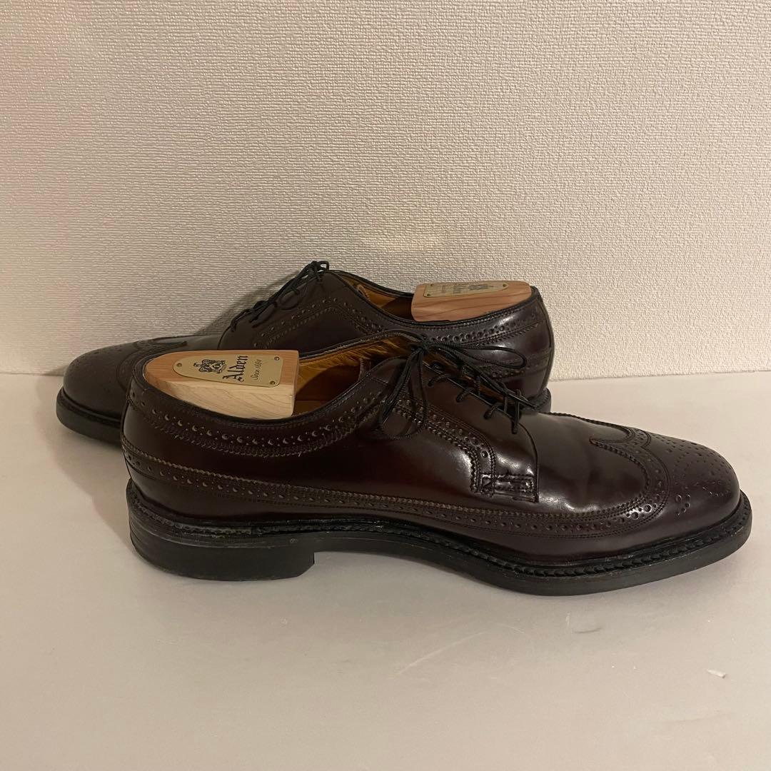美品 フローシャイム インペリアル コードバン ウイングチップ US10.5D