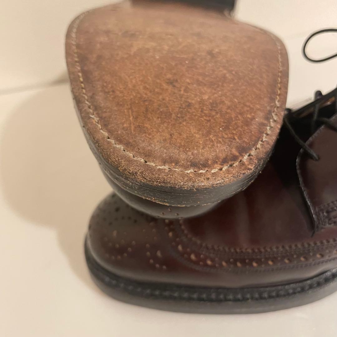 美品 フローシャイム インペリアル コードバン ウイングチップ US10.5D