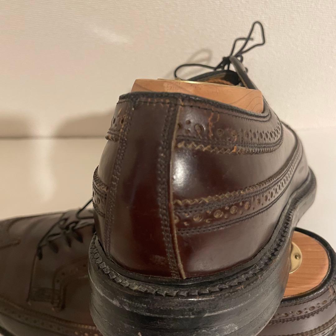 美品 フローシャイム インペリアル コードバン ウイングチップ US10.5D