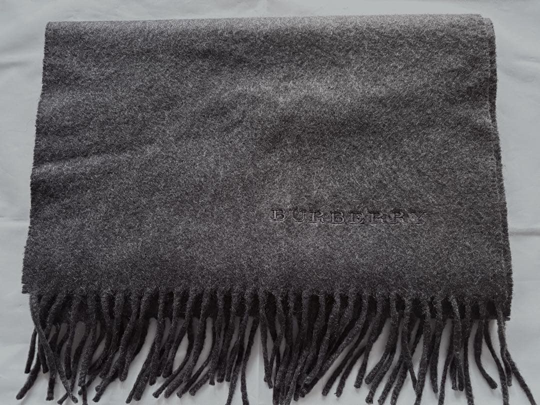 BURBERRY・カシミヤ100％マフラー Made in Scotland