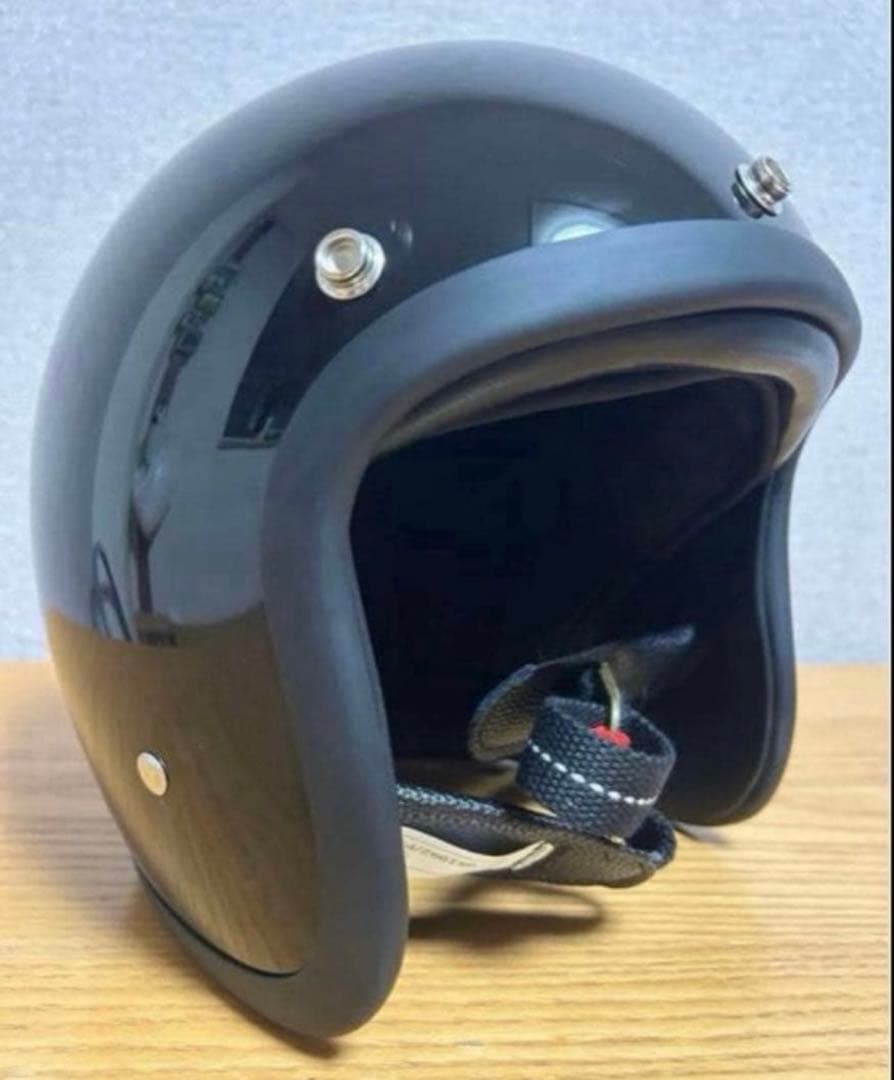 500TXタイプ ビートル　ジェットヘルメットBUCO tt&co 3XL 黒艶