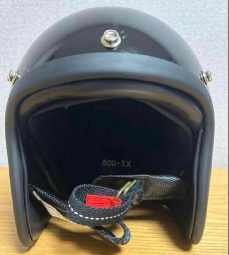 500TXタイプ ビートル　ジェットヘルメットBUCO tt&co 3XL 黒艶