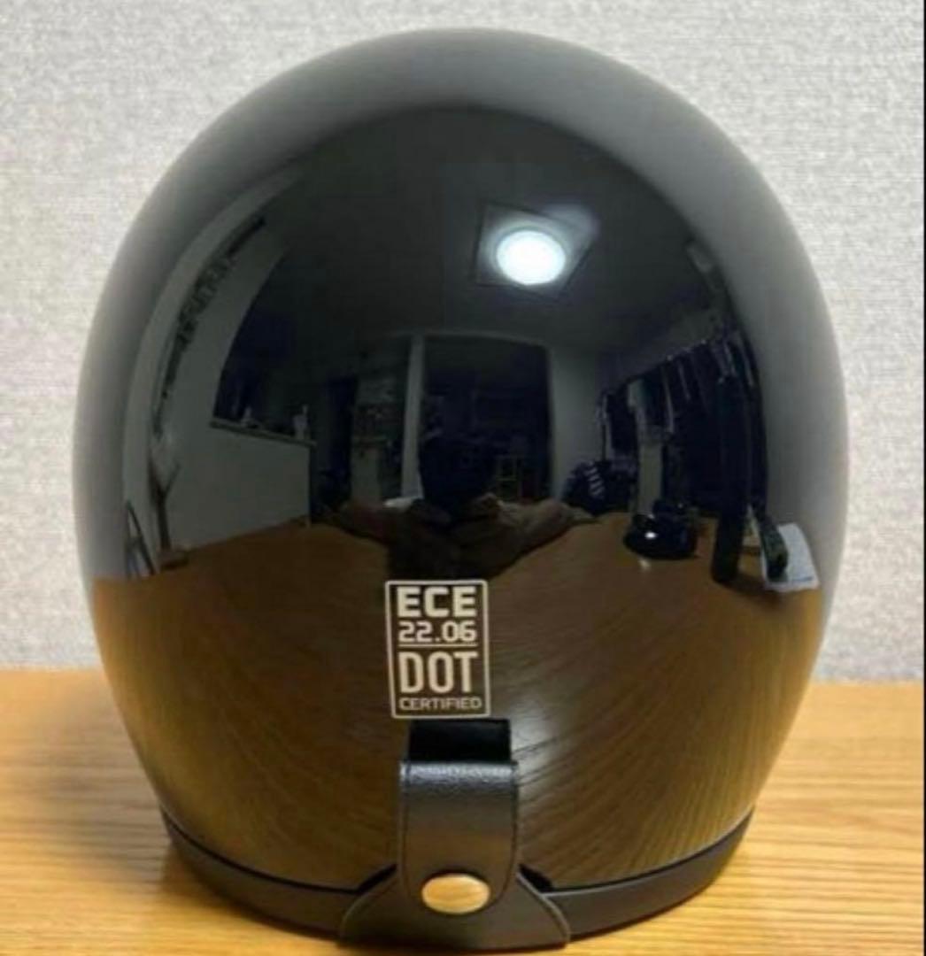 500TXタイプ ビートル　ジェットヘルメットBUCO tt&co 3XL 黒艶