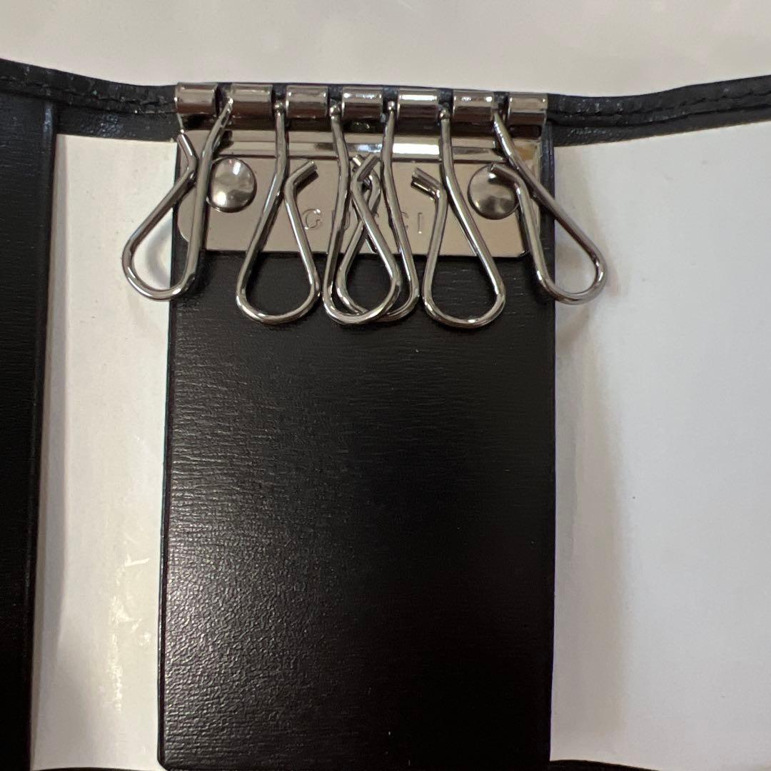 GUCCI ブラック 新品レザー キーケース 箱付き