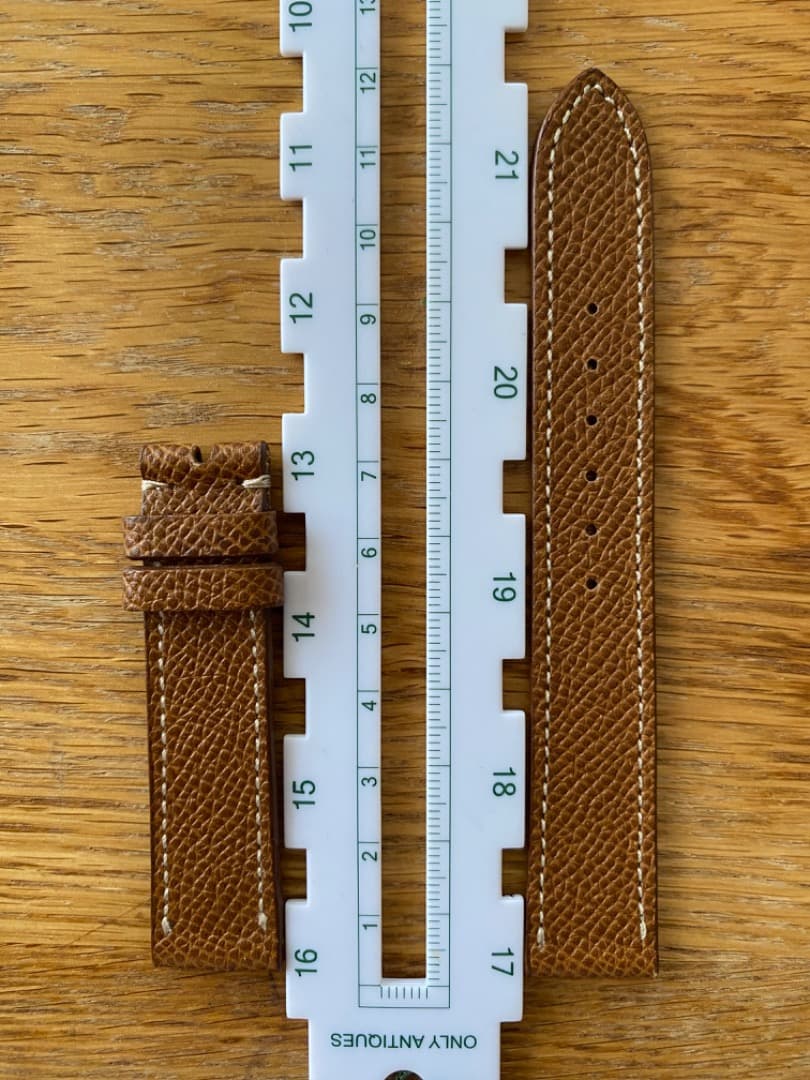 【未使用】Jean Paul Menicucci 18mm ブラウンステッチ入り