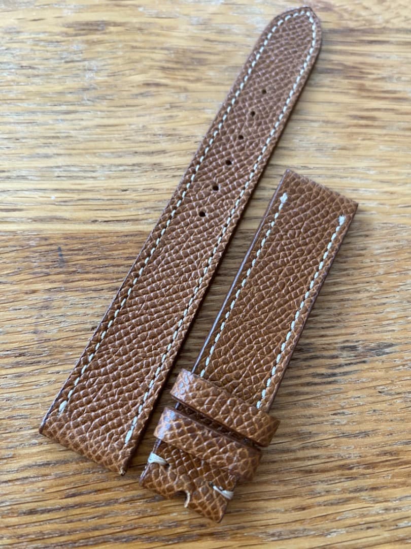 【未使用】Jean Paul Menicucci 18mm ブラウンステッチ入り