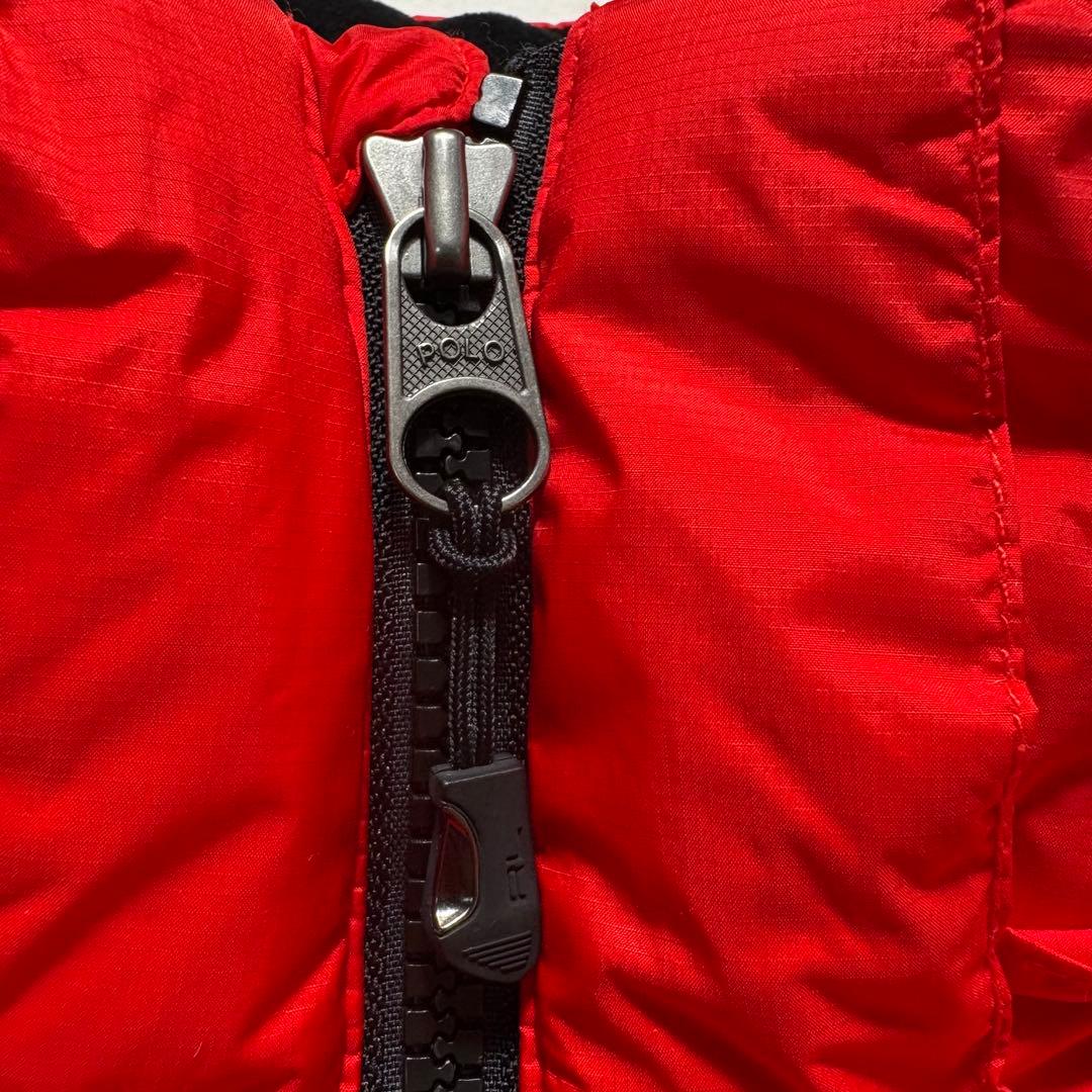 【美品】POLO RALPH LAUREN　ダウンベスト　ビッグポニー　刺繍