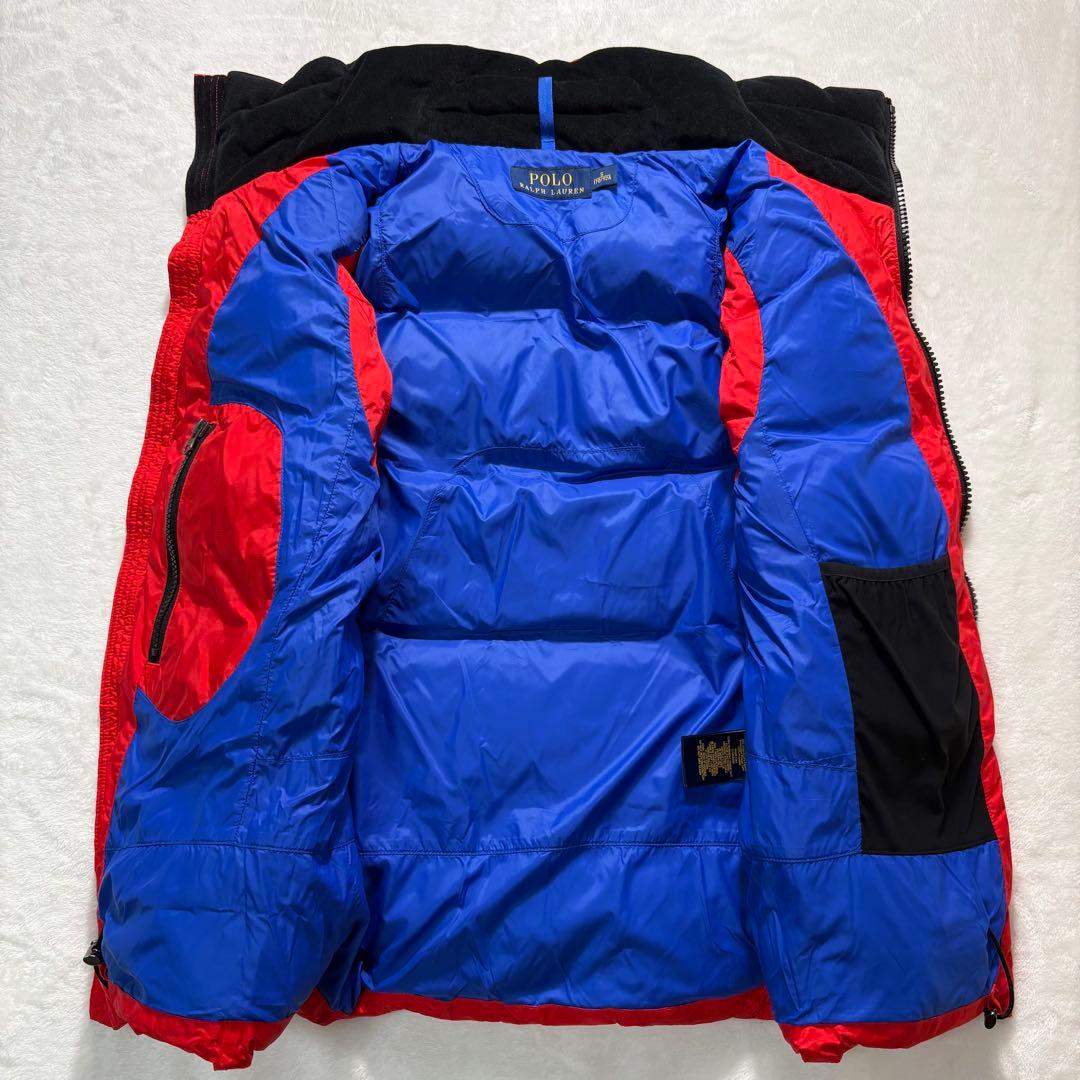 【美品】POLO RALPH LAUREN　ダウンベスト　ビッグポニー　刺繍