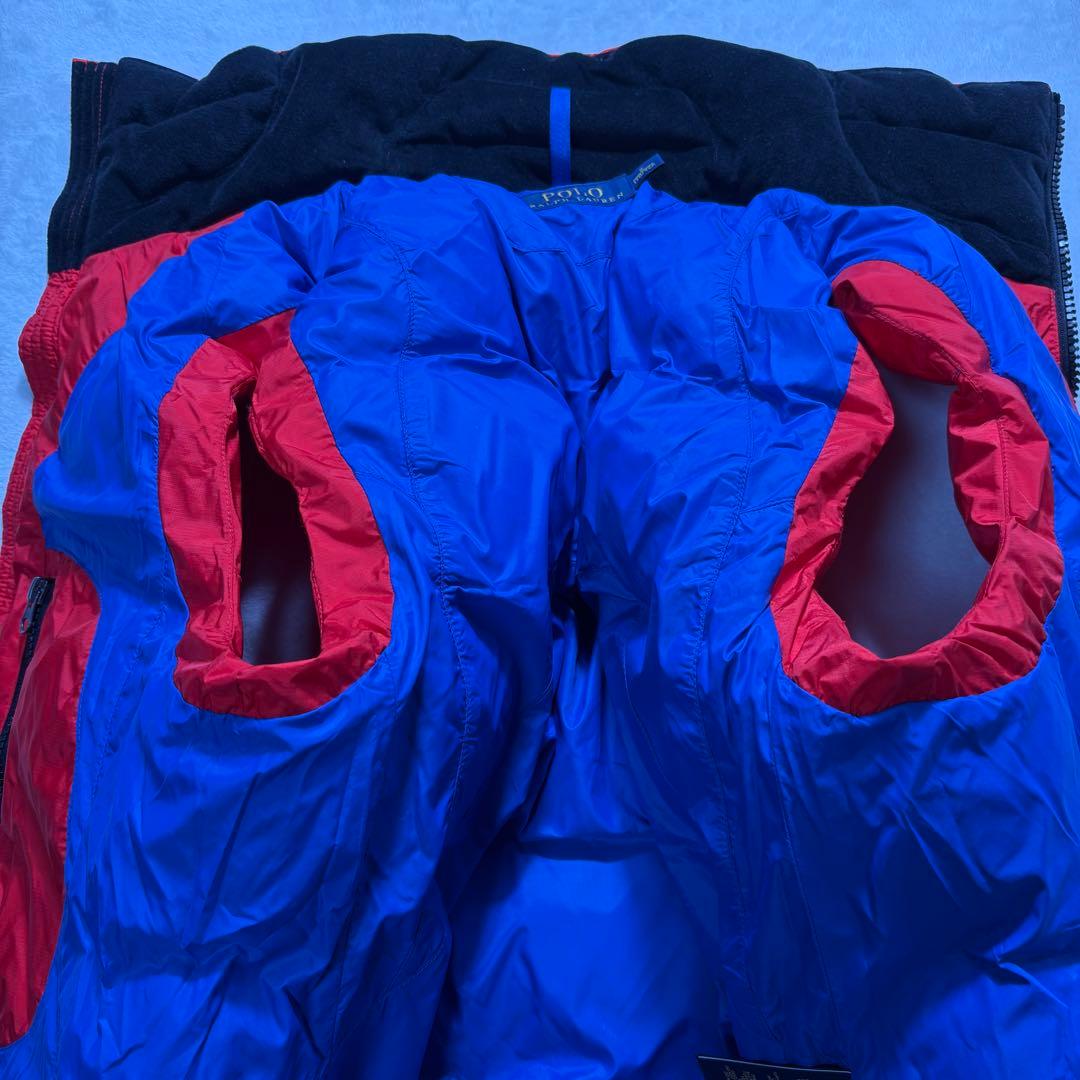 【美品】POLO RALPH LAUREN　ダウンベスト　ビッグポニー　刺繍