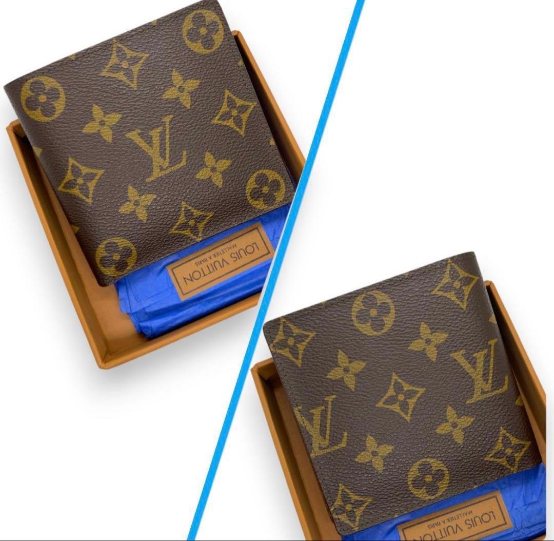 LOUIS VUITTON 折り財布 ポルトフォイユ マルコ モノグラム 箱付