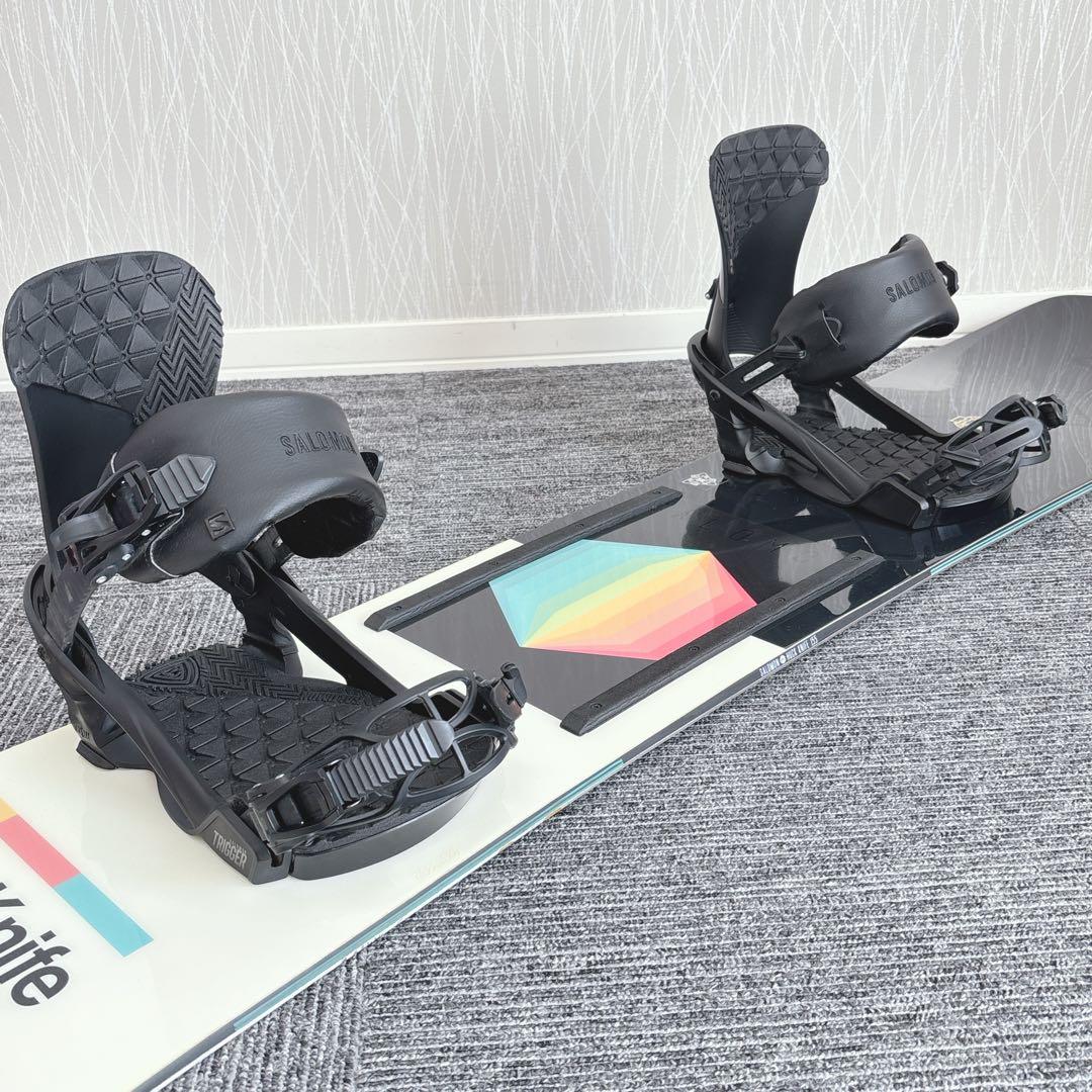 55美品❗️超豪華❗️サロモン メンズスノーボードセット★スノボ155cm+ビン付