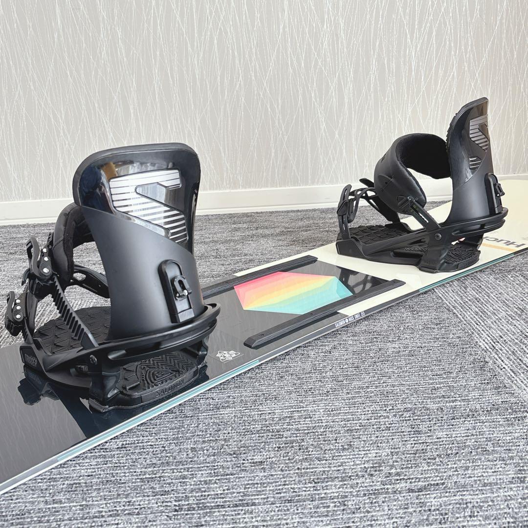 55美品❗️超豪華❗️サロモン メンズスノーボードセット★スノボ155cm+ビン付