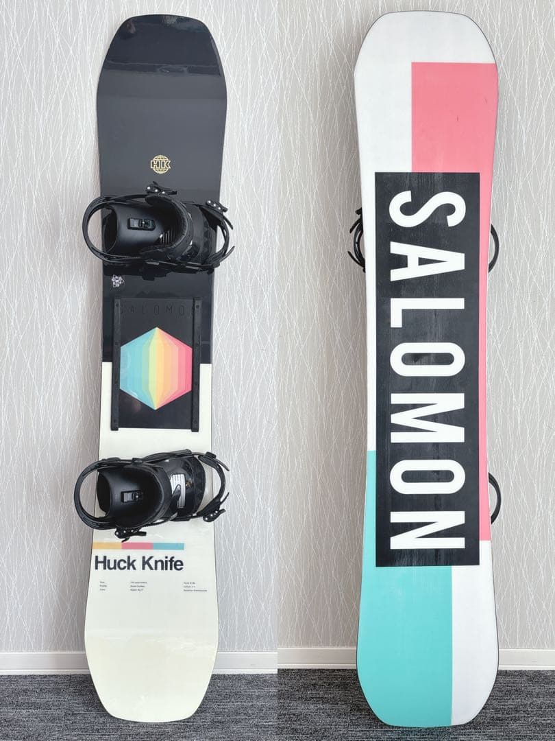 55美品❗️超豪華❗️サロモン メンズスノーボードセット★スノボ155cm+ビン付