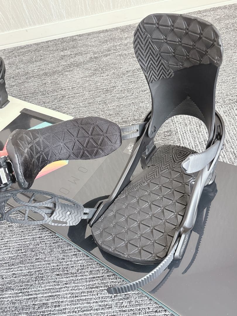 55美品❗️超豪華❗️サロモン メンズスノーボードセット★スノボ155cm+ビン付