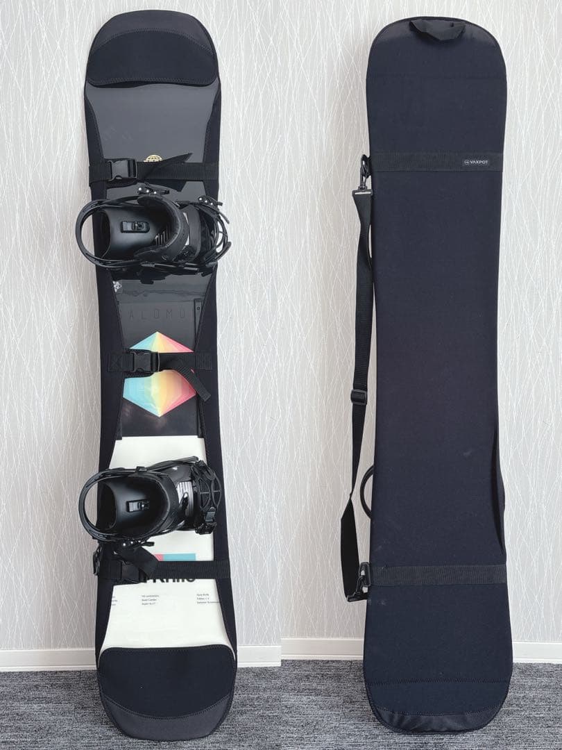 55美品❗️超豪華❗️サロモン メンズスノーボードセット★スノボ155cm+ビン付