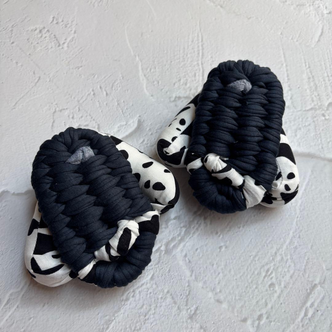 【momo出品】ふわもこ足半2、ガッチリ足半1