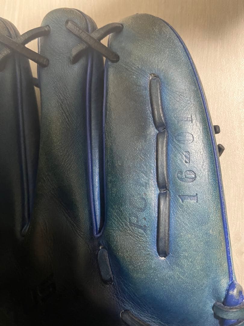 ZETT プロステイタス 硬式 オーダーグラブ 投手用 日本製 刺繍有 ブルー