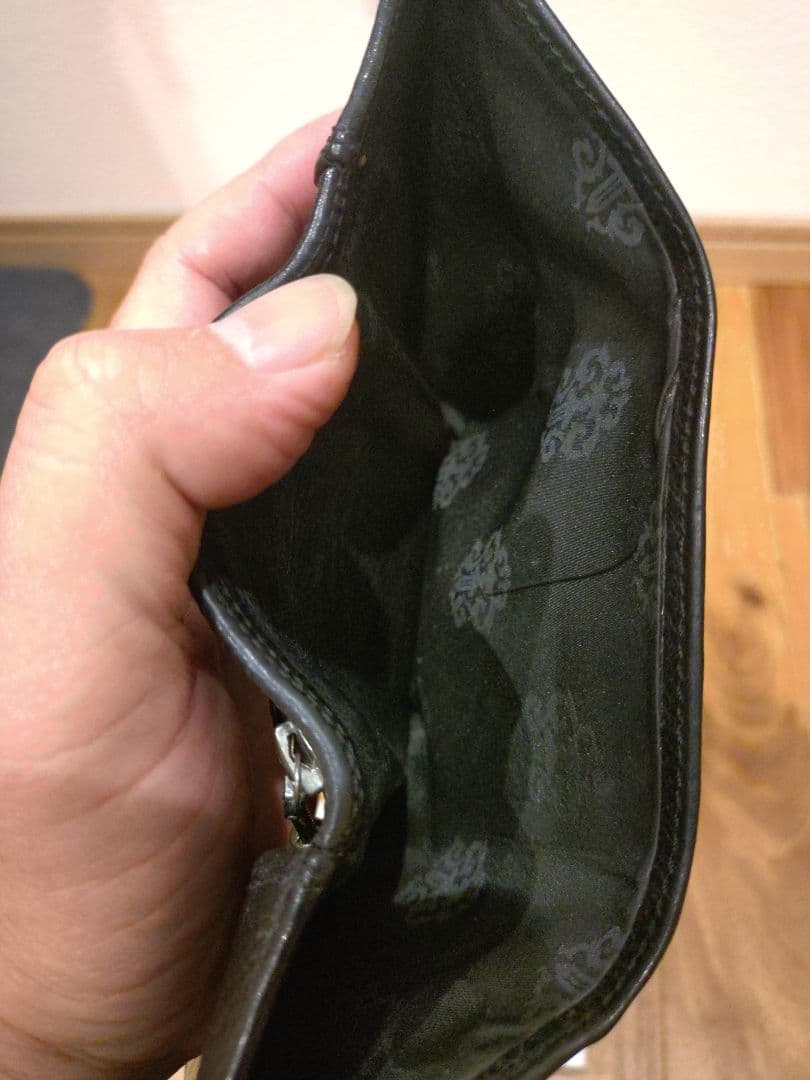 クロムハーツ　3フォールド　フレア ブラック三つ折り財布