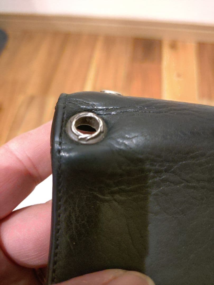 クロムハーツ　3フォールド　フレア ブラック三つ折り財布