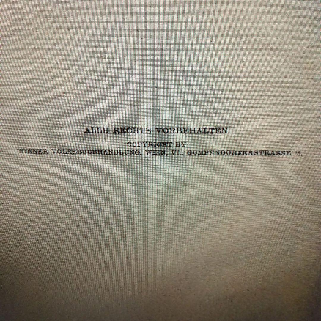 金融資本論　ヒルファディング著　独語原書　1923年　ウィーン　世紀超え