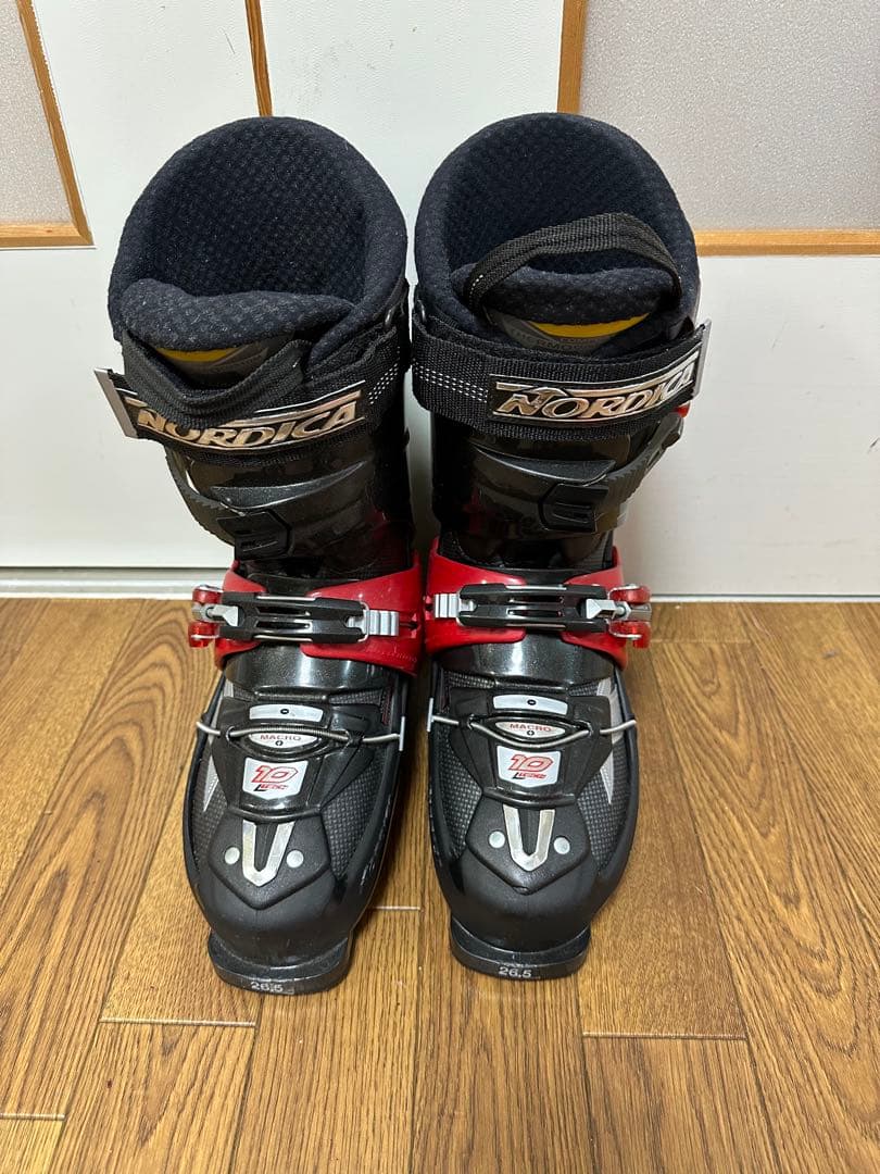 3セットHEAD スキー板158cm,ブーツ26.5cm,ストック105cm