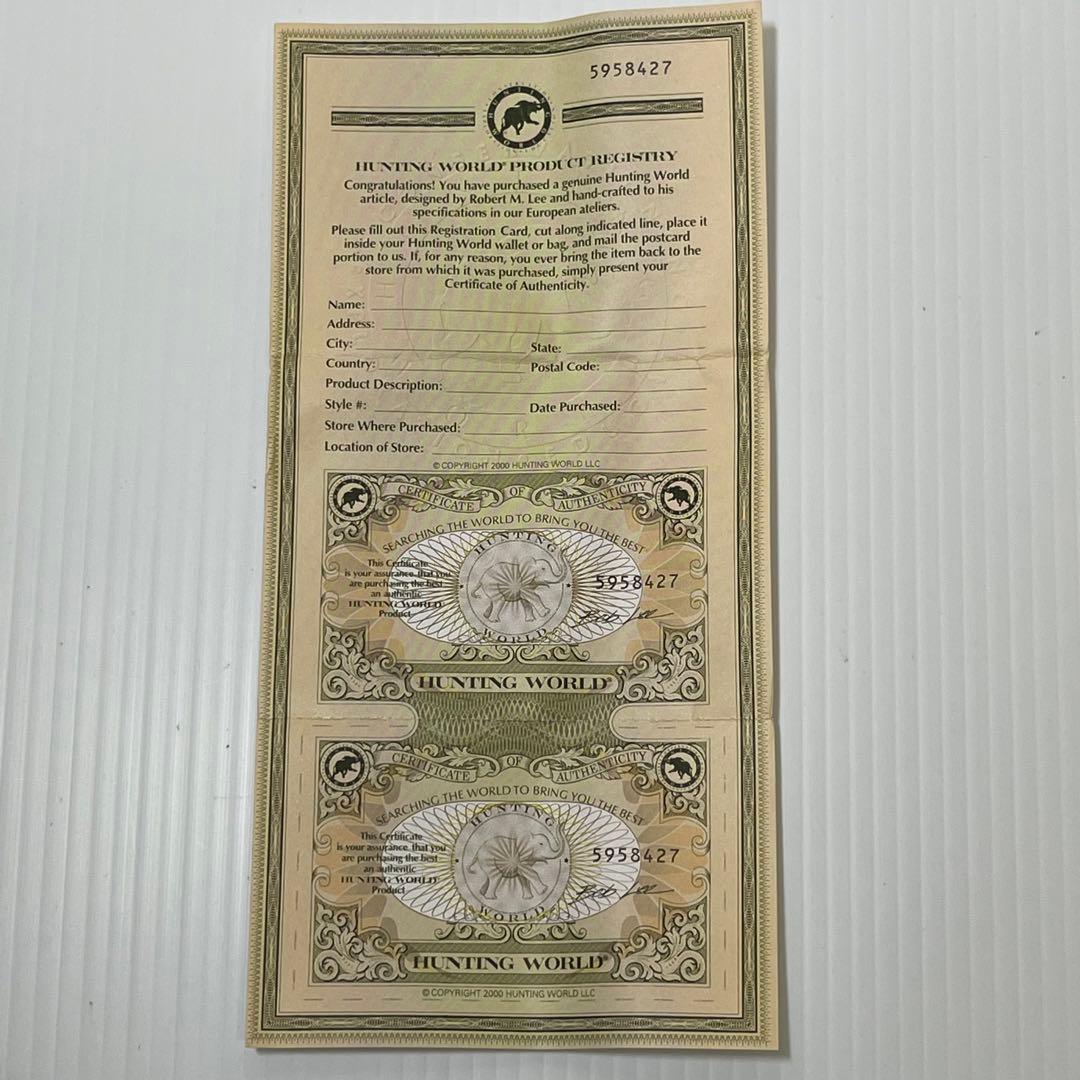 新品未使用【ハンティングワールド】6連キーケース ブラックサファリ