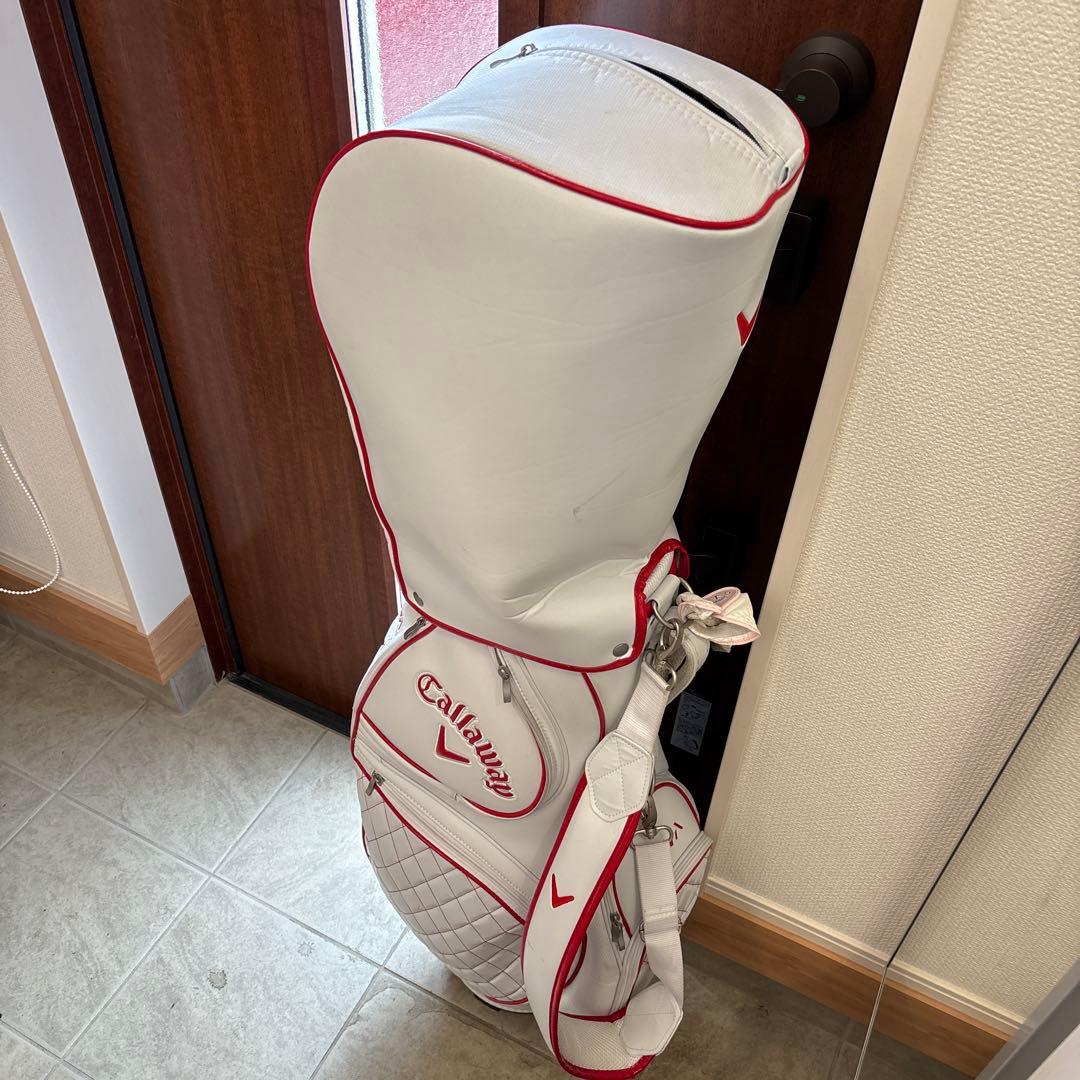 Callaway REVOLUTION キャディバッグ ホワイト/レッド