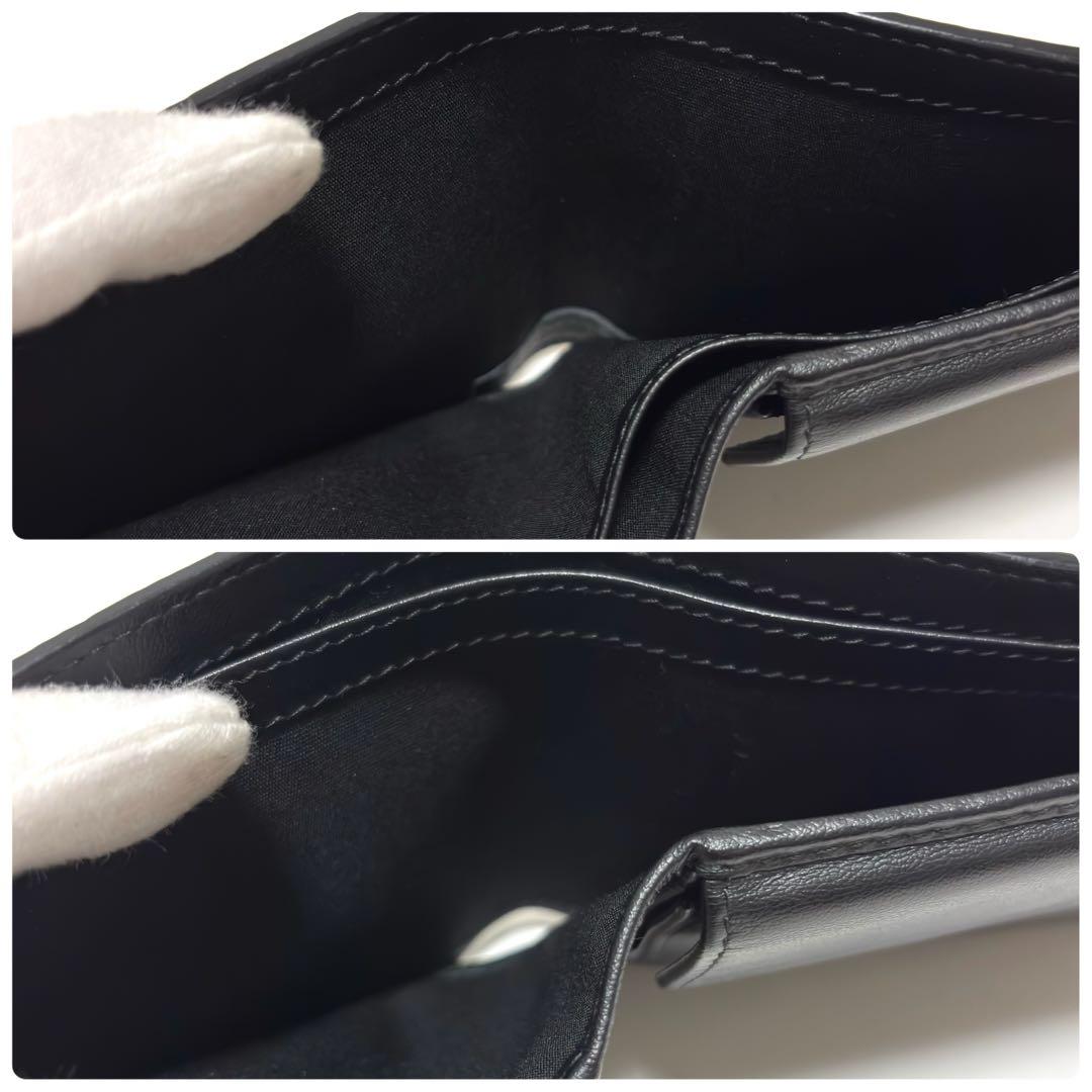 499✨極美品✨Dior ディオール 二つ折り財布 グラビティ レザー ブラック