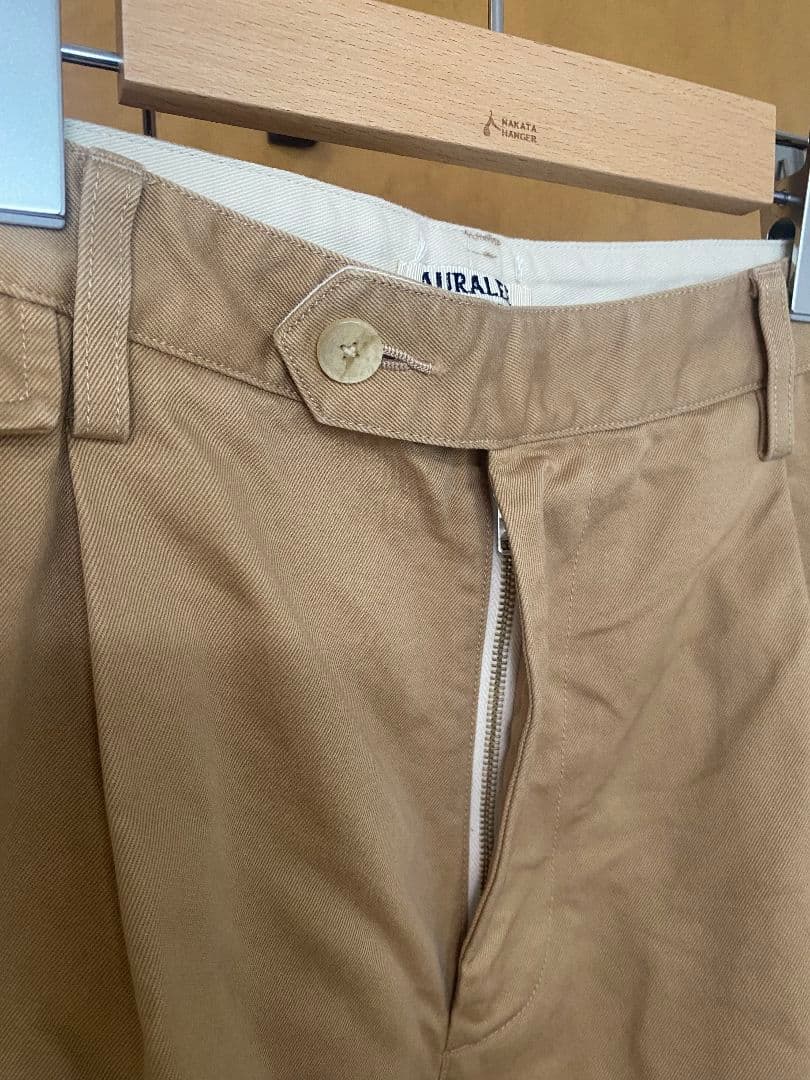 パンツ AURALEE 25SS FINX CHINO ONE-TUCK PANTS 5