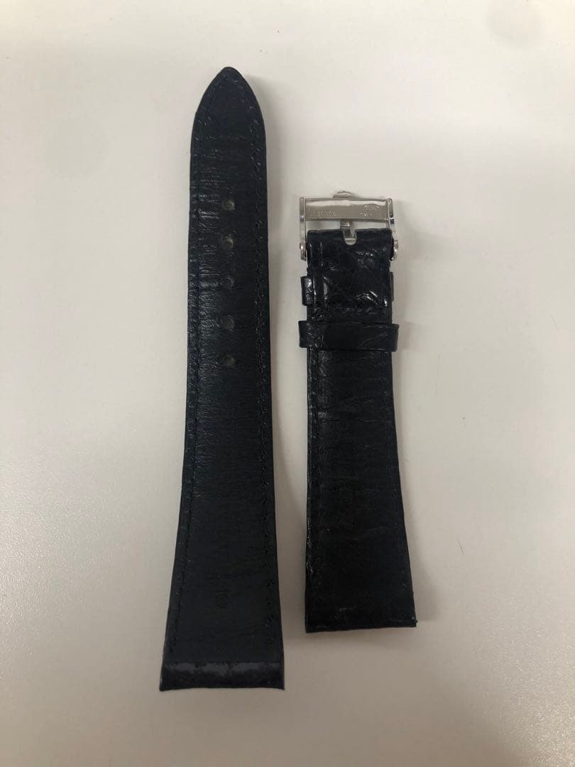 ※かまちゃん専用※ブラックレザー 時計ベルト ロレックスバックル